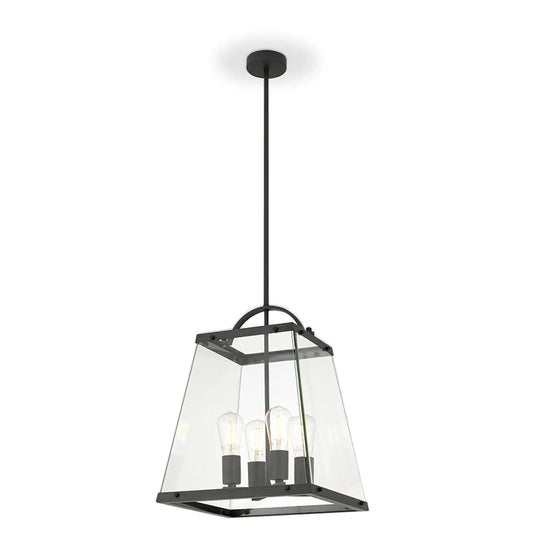 Telbix COLAIR 4 Lights Solid Brass Pendant(Black)