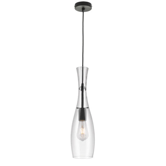 CONIE PENDANT-BLACK CLEAR