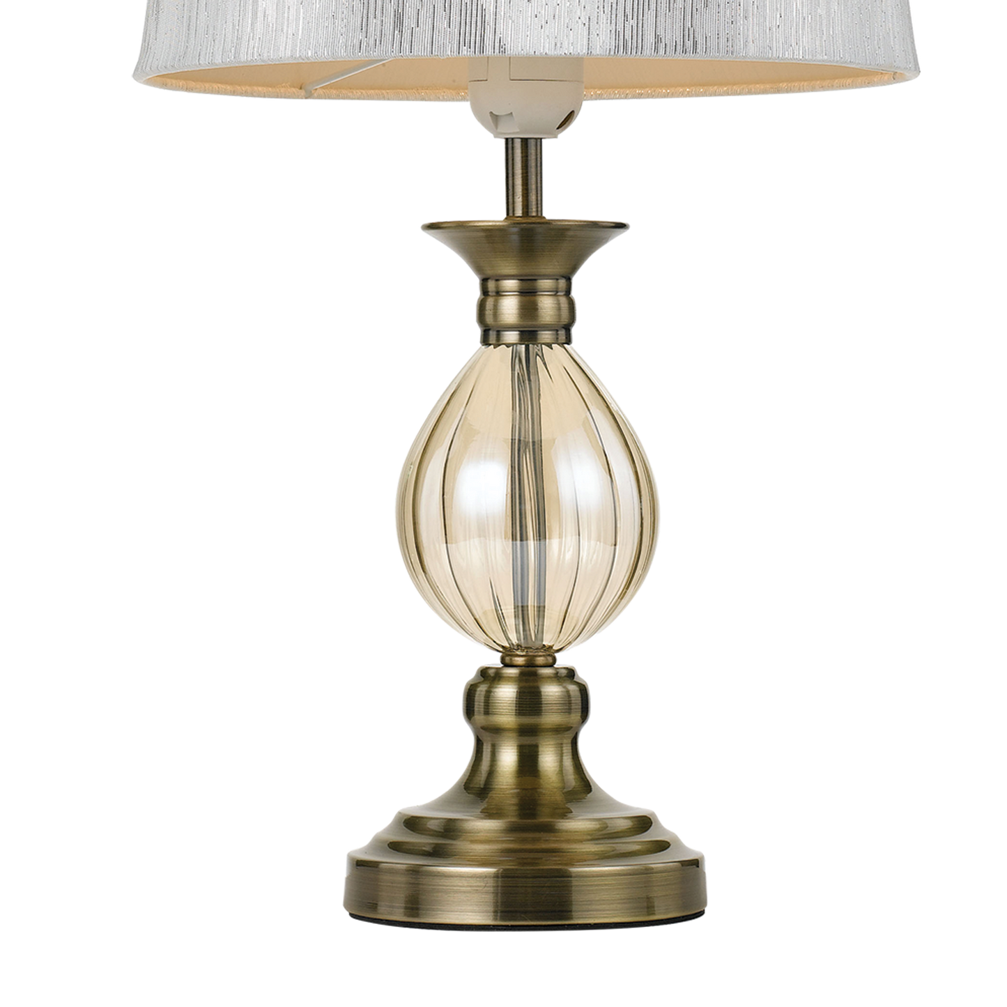 Crest Table Lamp- Antique Brass