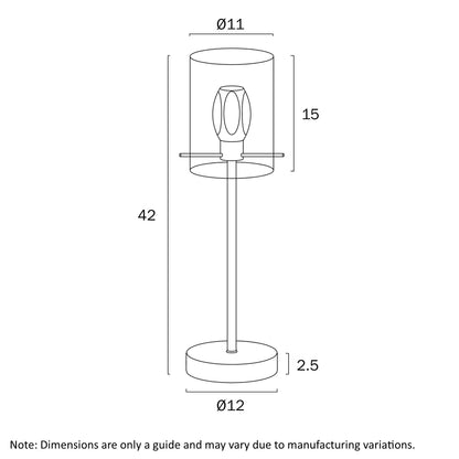 Crevil Table Lamp- Antique Gold