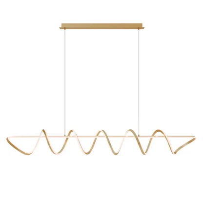 Black Spiral Linear Pendant Light 2000mm – Kitchen Island | Bulbul