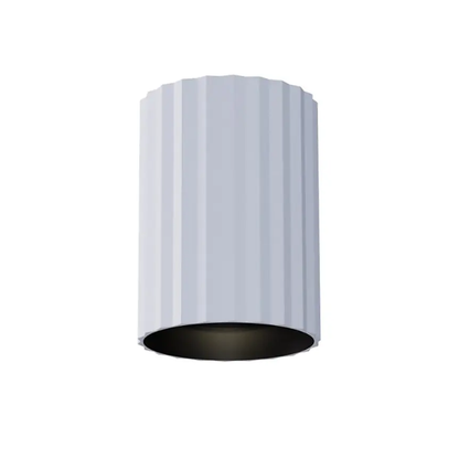 Calibo Canary Fluted 150mm Surface Mounted Downlight-White