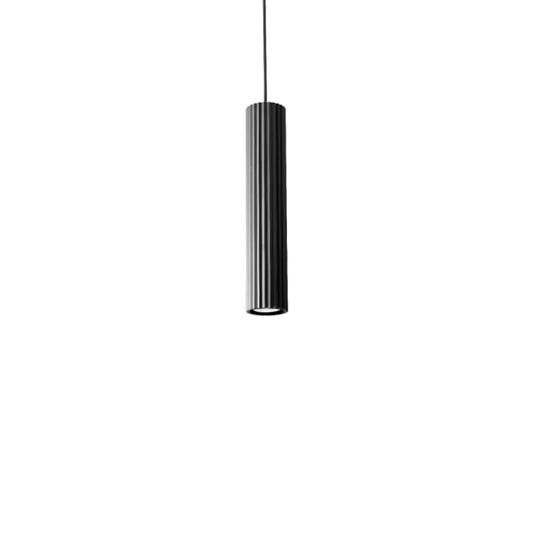 Calibo Canary Fluted 300mm Pendant - Black