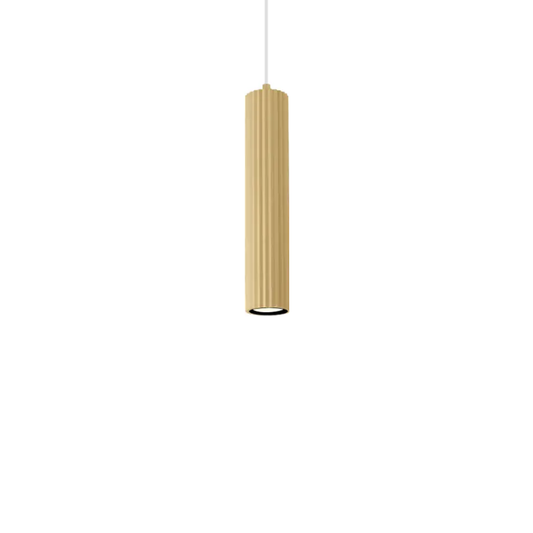 Calibo Canary Fluted 300mm Pendant - Brass
