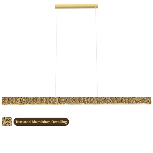 Calibo Couas Textured Honeycomb 3CCT LED Linear Pendant - 2000mm