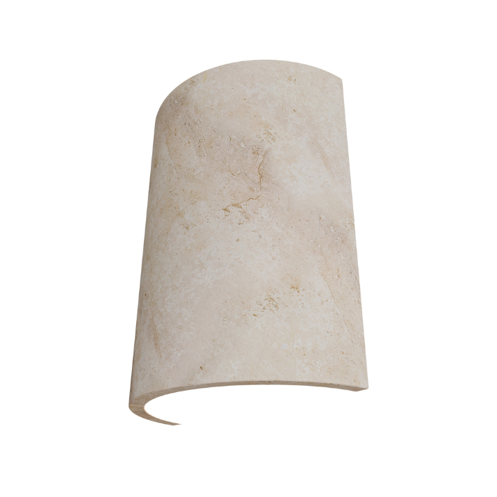 Calibo Inspire Crafted Travertine Up/Down Indoor Wall Light - Beige