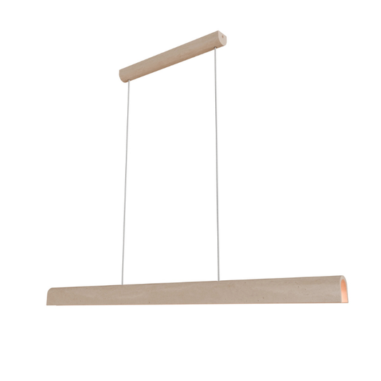 Calibo Inspire Crafted Travertine Tricolour LED Linear Pendant - Beige