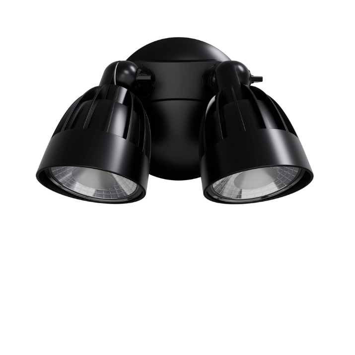 30W Black Outdoor Double LED Wall Light – Nighthawk Series