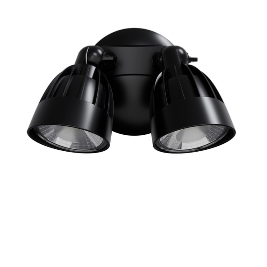 30W Black Outdoor Double LED Wall Light – Nighthawk Series