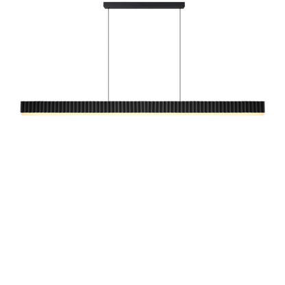 Calibo Prinia Modern Fluted 2032mm Linear Pendant Light - Black
