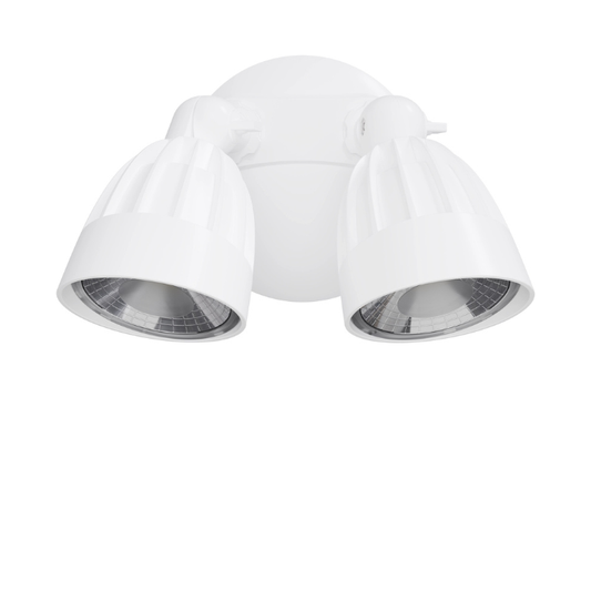 30W White Outdoor Double LED Wall Light – Nighthawk Series