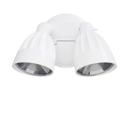 30W Black Outdoor Double LED Spotlight with Microwave Sensor – Nighthawk Series