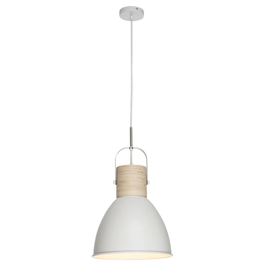 Calico 1Lt Pendant Light- White