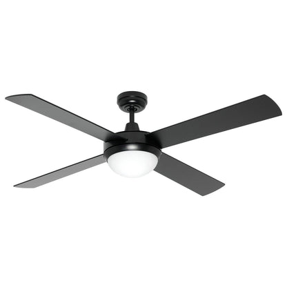 Caprice 132cm AC Ceiling Fan with Light - Black