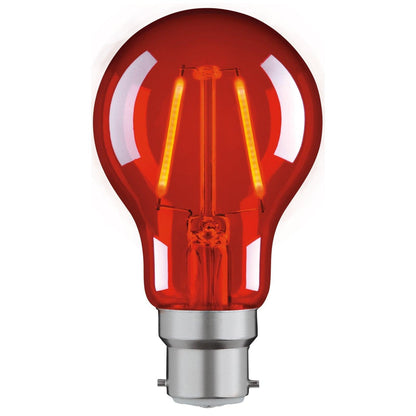 Classic A60 B22 Filament Globe - Red