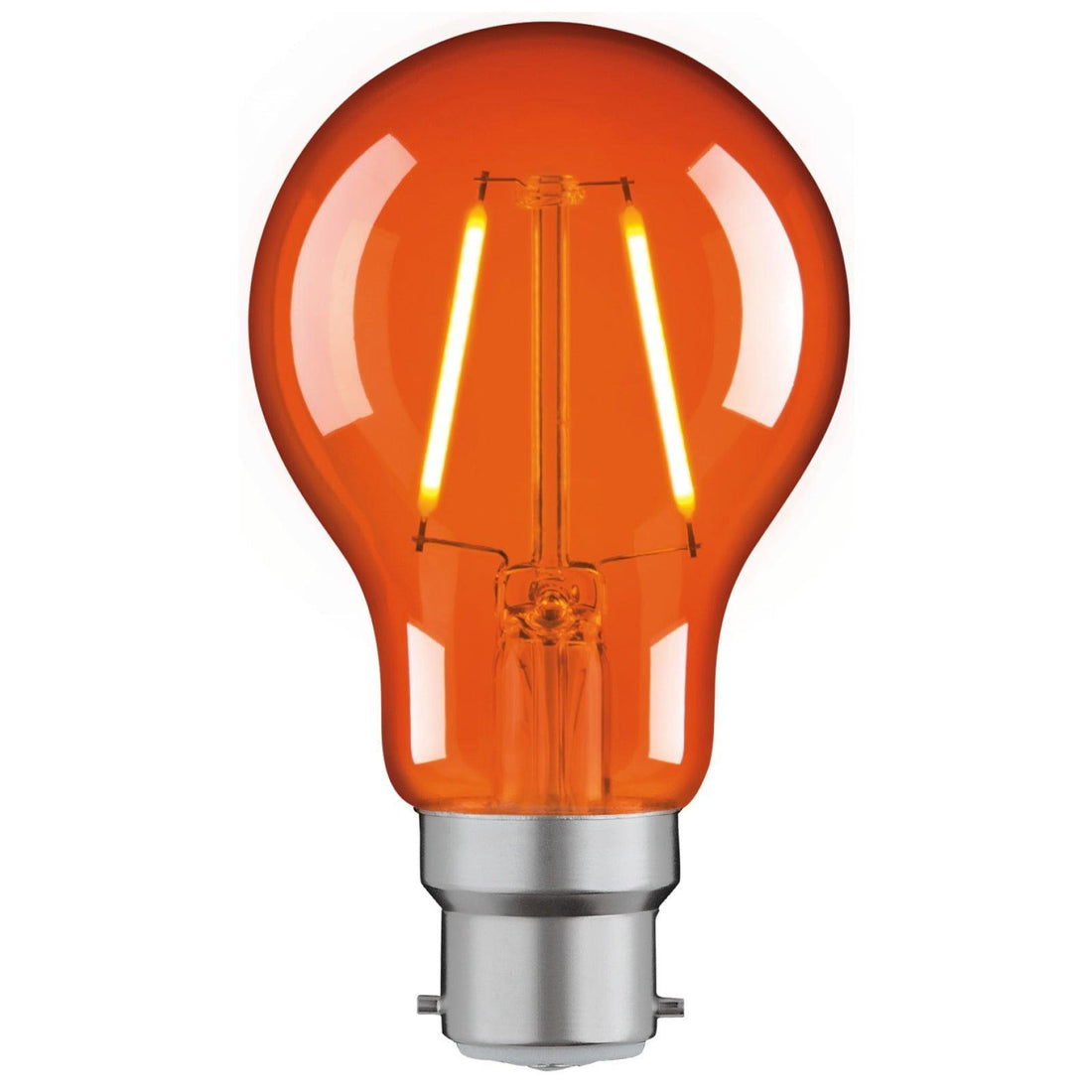Classic A60 B22 Filament Globe - Orange