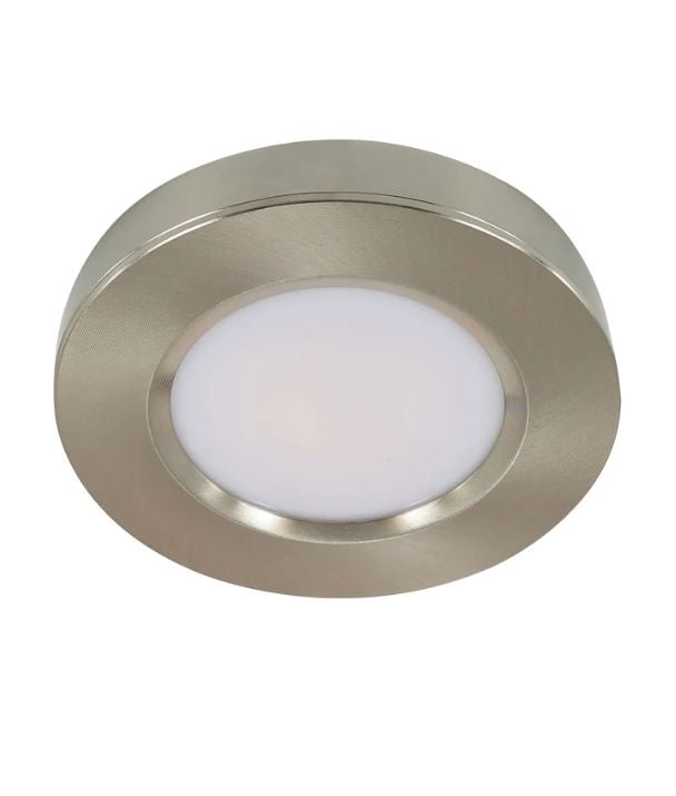 Surface Mounted or Recessed Option Cabinet Underbench LED Tri-CCT Utility Light - Brushed Chrome