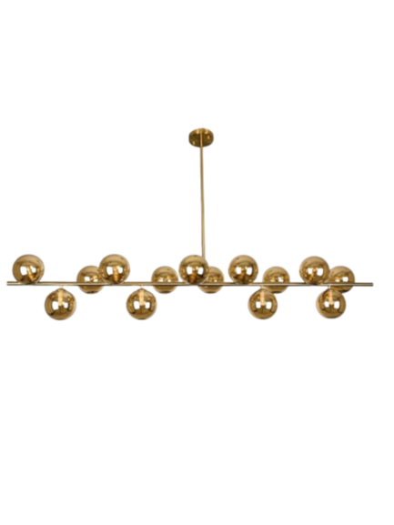 Zodo Linear Pendant 14 Light - Gold