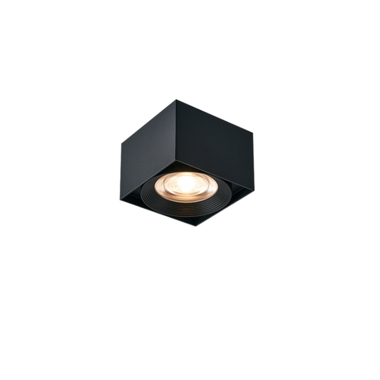 DL1541 10W Adjustable Square Surface Mounted LED Downlight- Black
