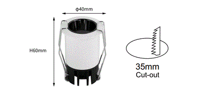 DL23-White- 3W(4000K)- Niche Downlight