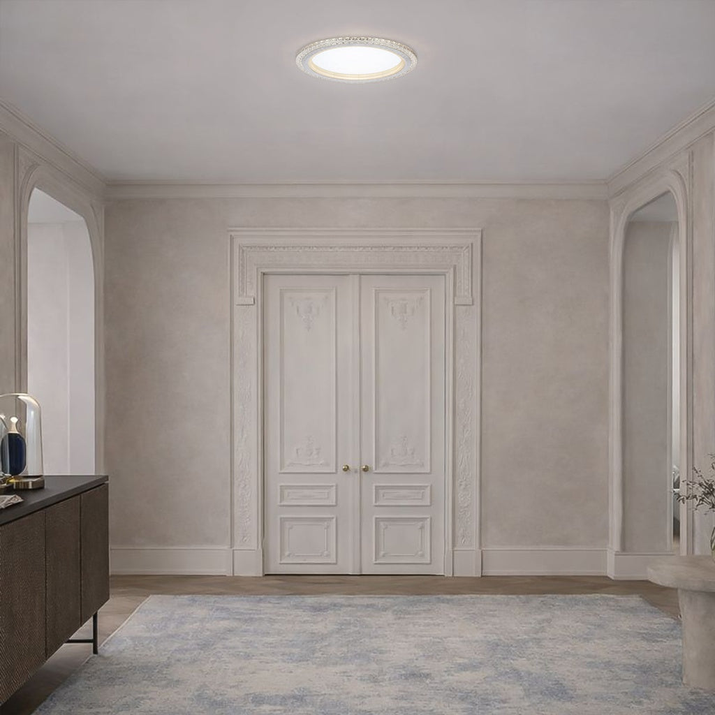 ELIE 40CM 24W 3CCT LED Oyster Dimmable Ceiling Light - Chrome