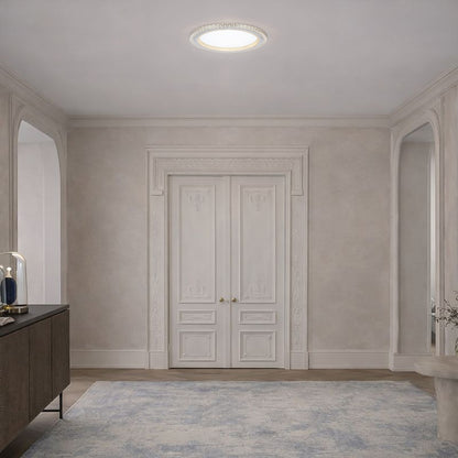 ELIE 40CM 24W 3CCT LED Oyster Dimmable Ceiling Light - Chrome
