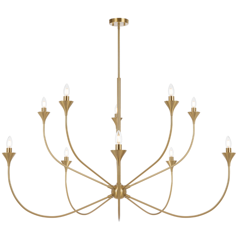 Farnix 10 Light Pendant - Antique Gold