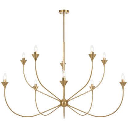 Farnix 10 Light Pendant - Antique Gold