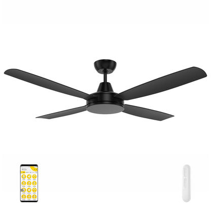 Nemoi 137cm DC Ikuü Smart Wi-Fi Ceiling Fan - Black