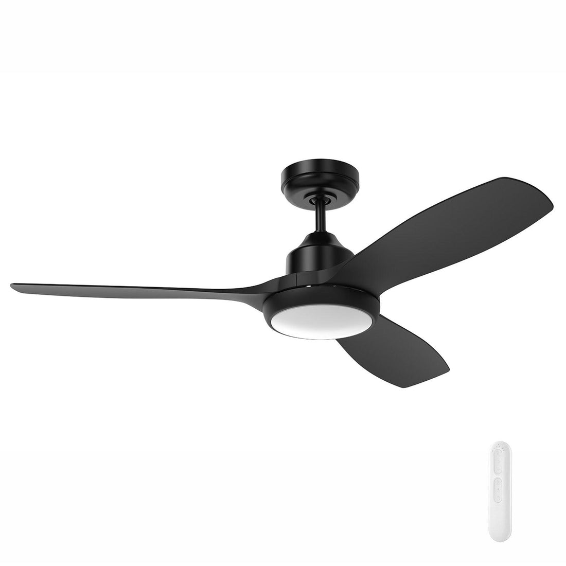 Raptor S 122cm DC Ceiling Fan with LED Light - Black