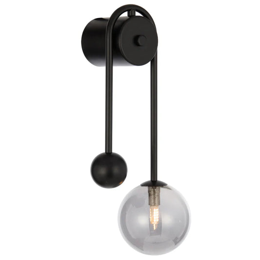 Felton Arm Wall Light Black(Smoke)