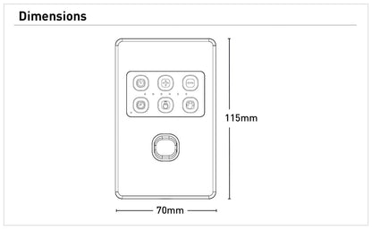 Wall Controller for DC Mercator Ceiling Fans