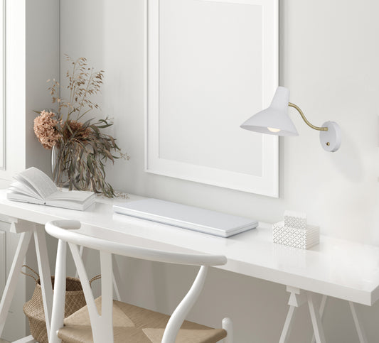 Telbix FARBON SHORT WALL LIGHT-White