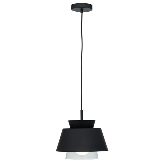 Fawkner 1Lt Light Pendant-Black