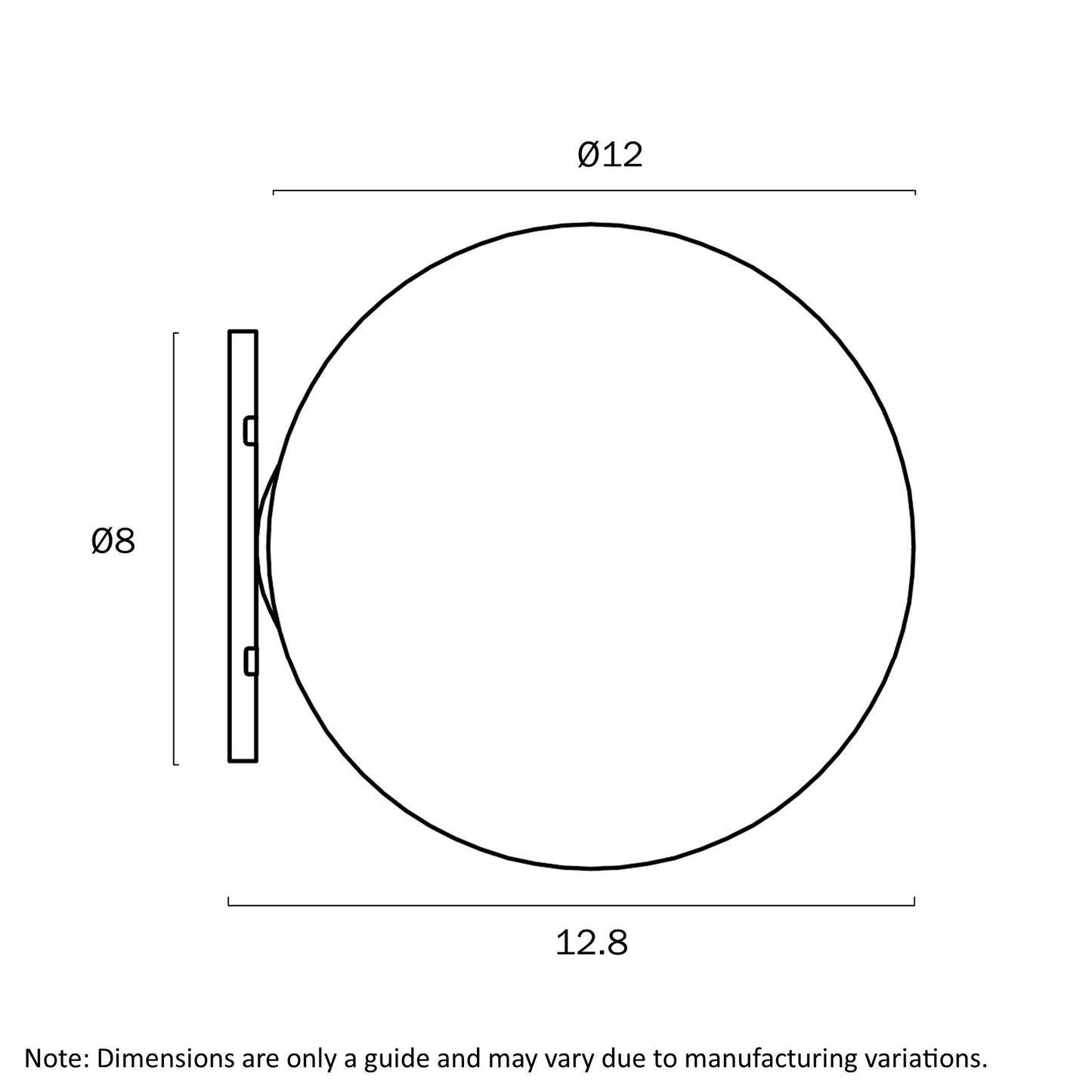 Gaston Wall Light Antique Gold- Smoke