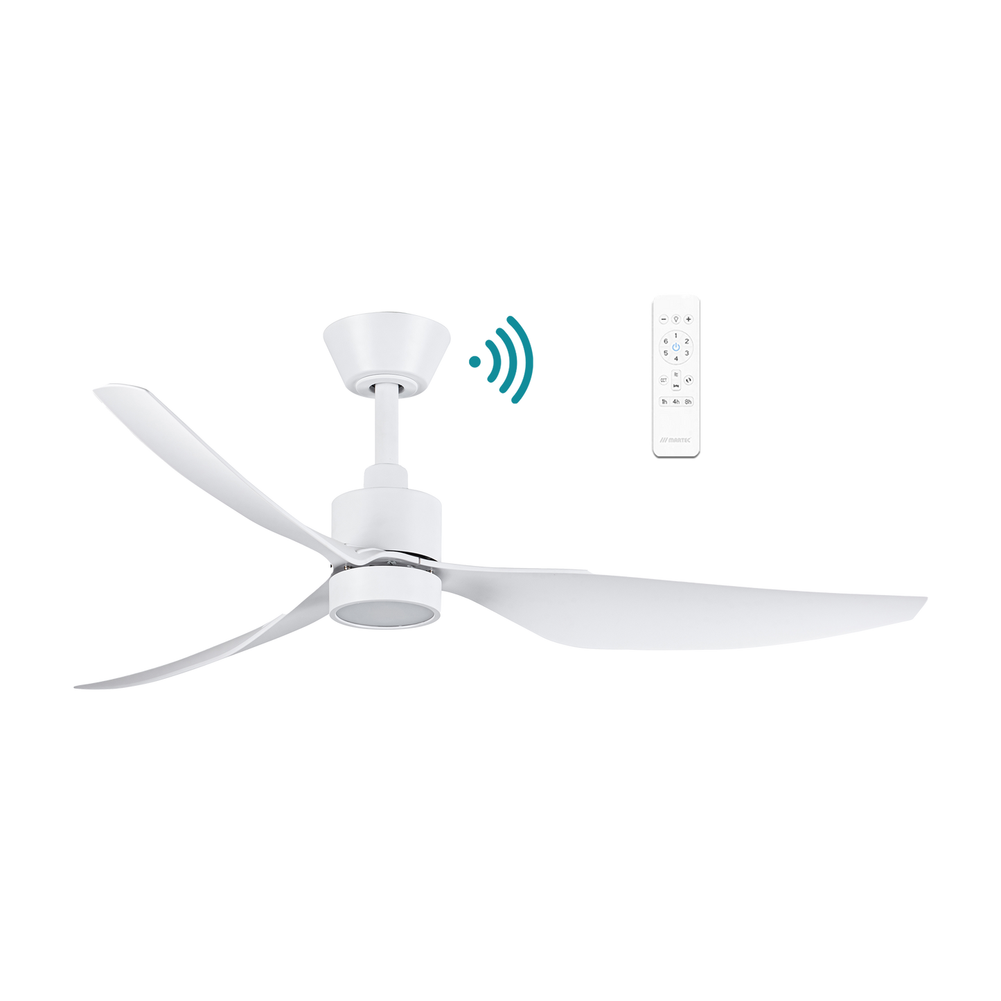 Genoa DC 50″ Smart Ceiling Fan With WIFI Remote Control + LED light- White
