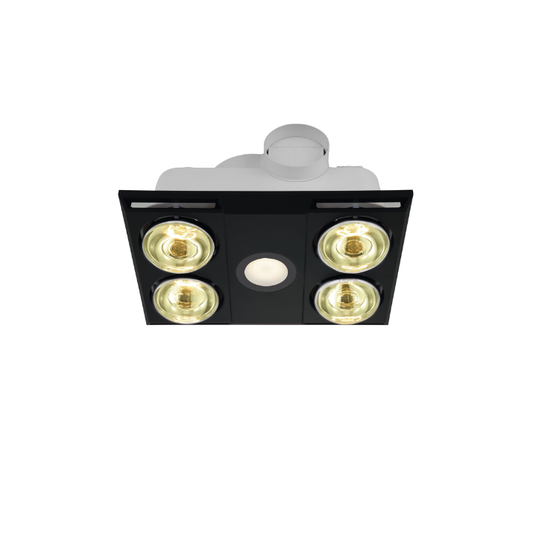Heatflow 3-in-1 Bathroom Heater- Black