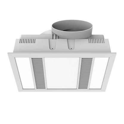 Modura Slender 3 in 1 Bathroom Heater Exhaust Fan and Light 1000w Halogen-White