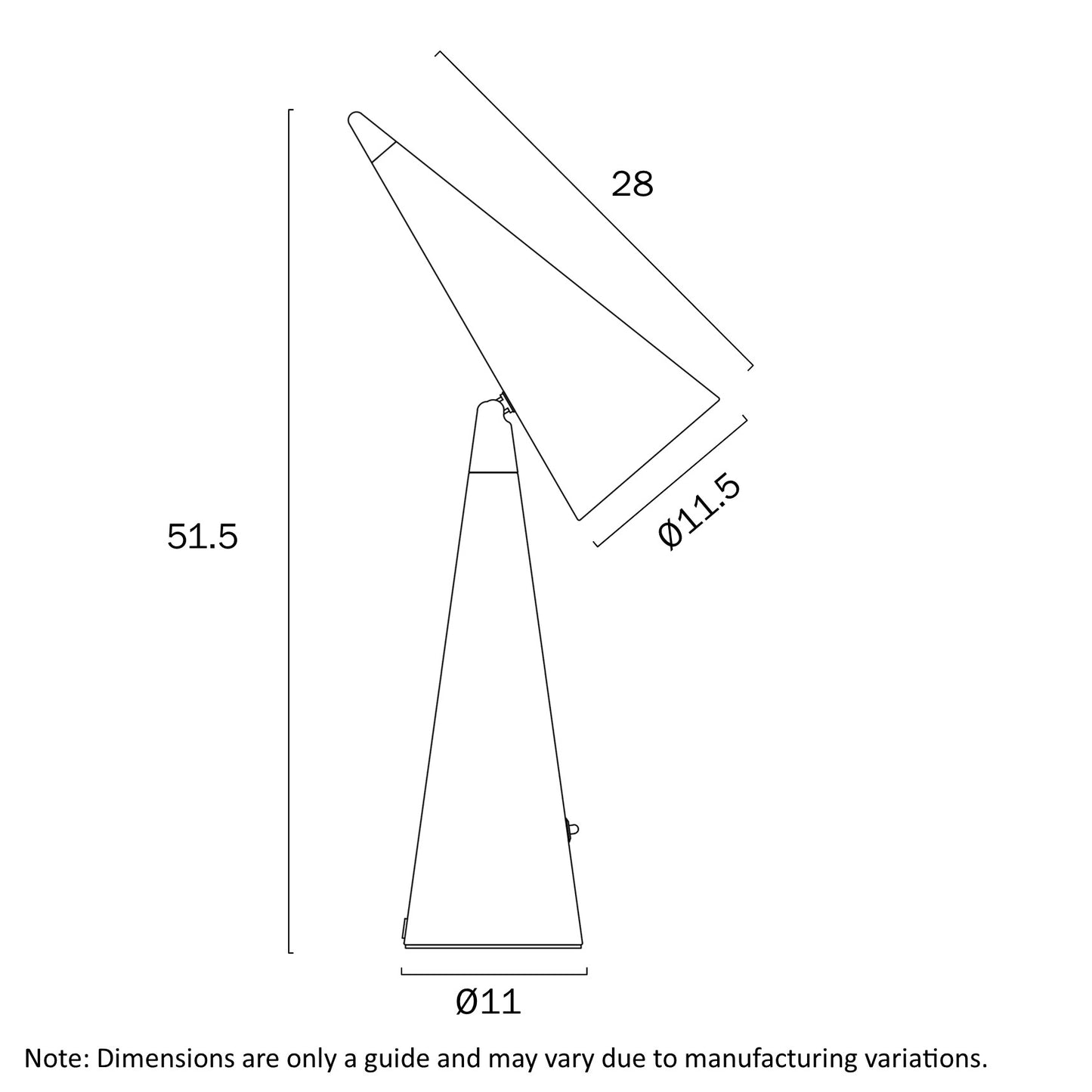 Jibara Table Lamp- Black