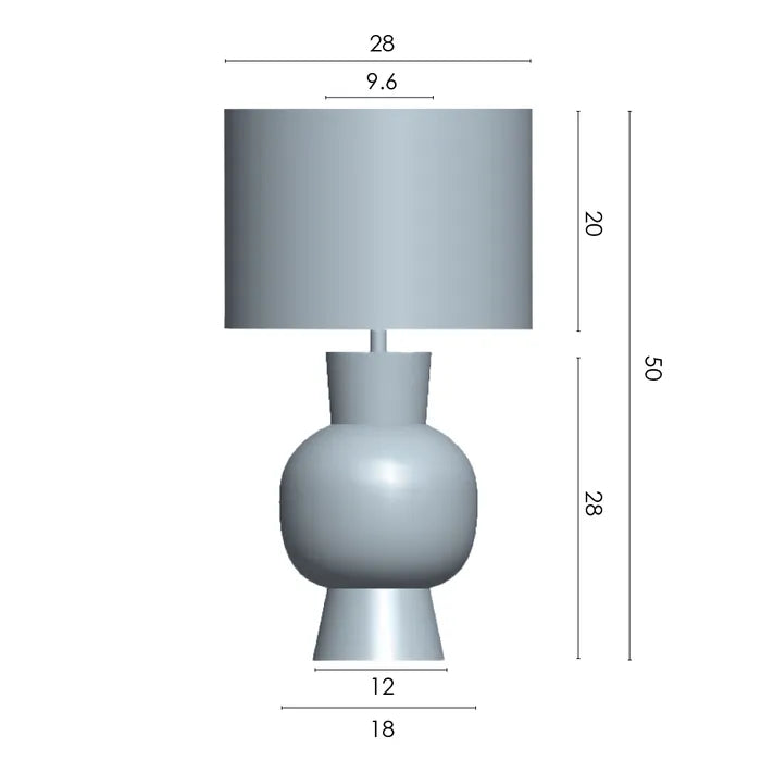 Karina Table Lamp - Dark Stone