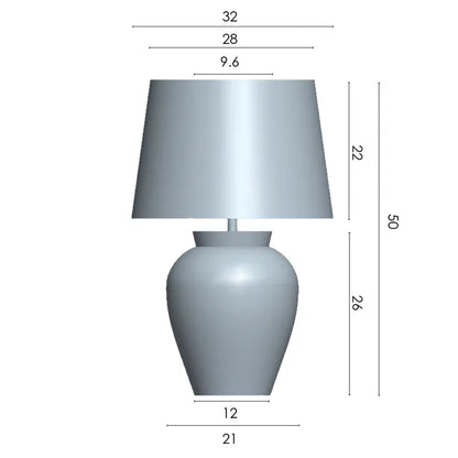 Kash Table Lamp - Brown