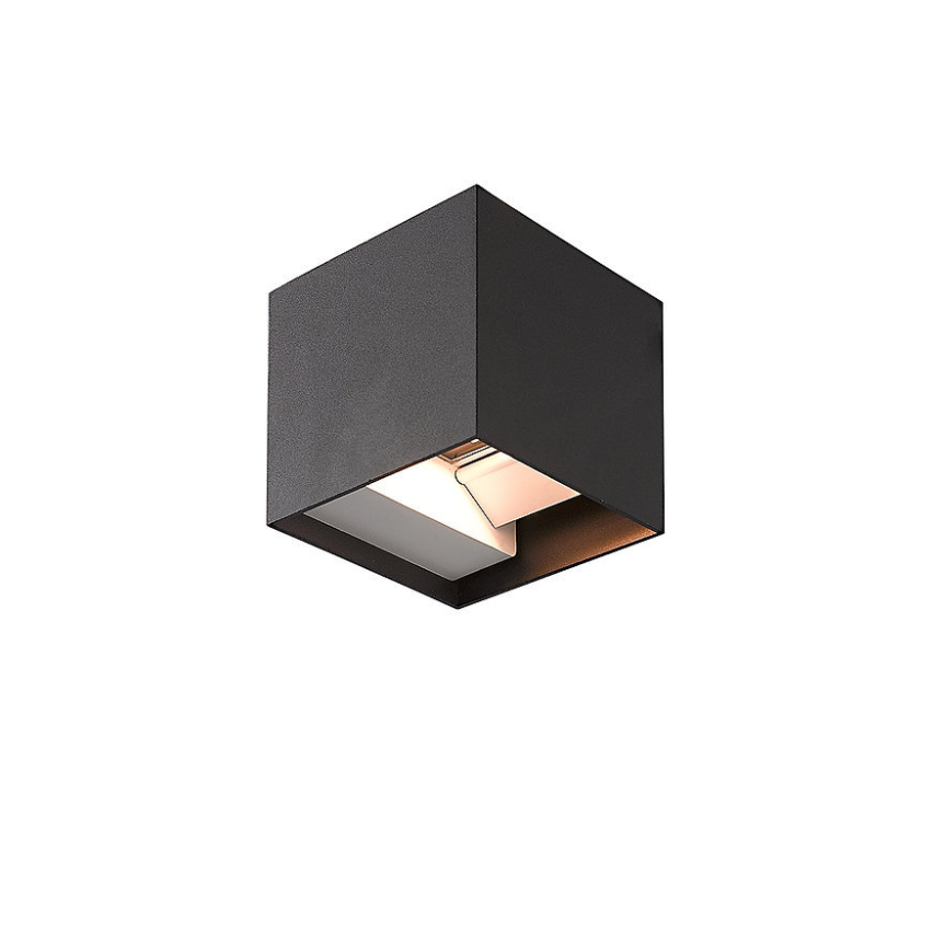 Eltanin 27- 6W Cube Wall Light- Black