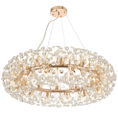 Lerida 24 Light Pendant-Gold