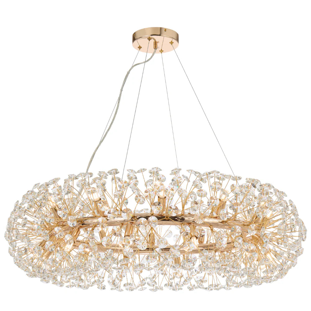 Lerida 24 Light Pendant-Gold