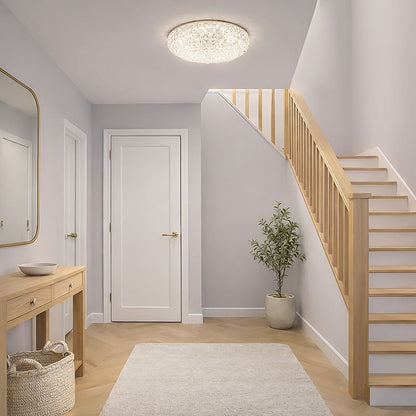 LILAC 40CM 32W 3CCT LED Oyster Dimmable Ceiling Light - White