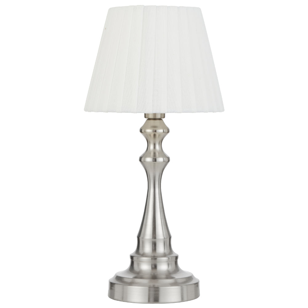 Loren Touch Table Lamp- Nickel