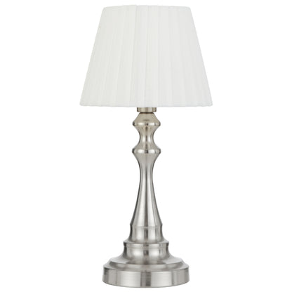 Loren Touch Table Lamp- Nickel