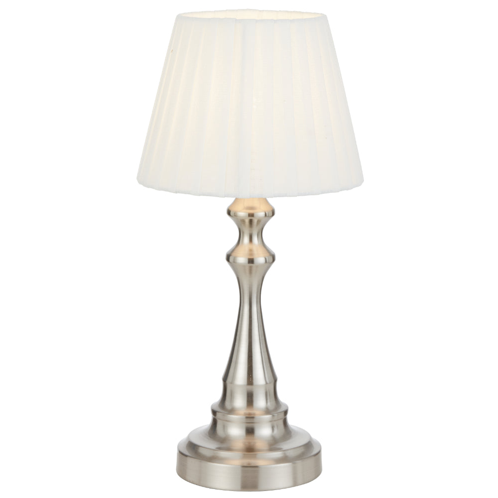 Loren Touch Table Lamp- Nickel
