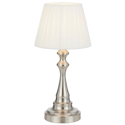 Loren Touch Table Lamp- Nickel