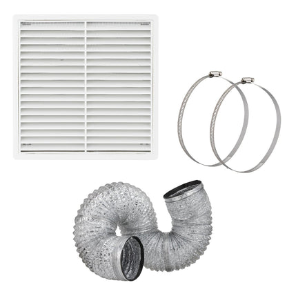 Aluminium 150mm Duct Ventilation Kits - Duct Length 6m